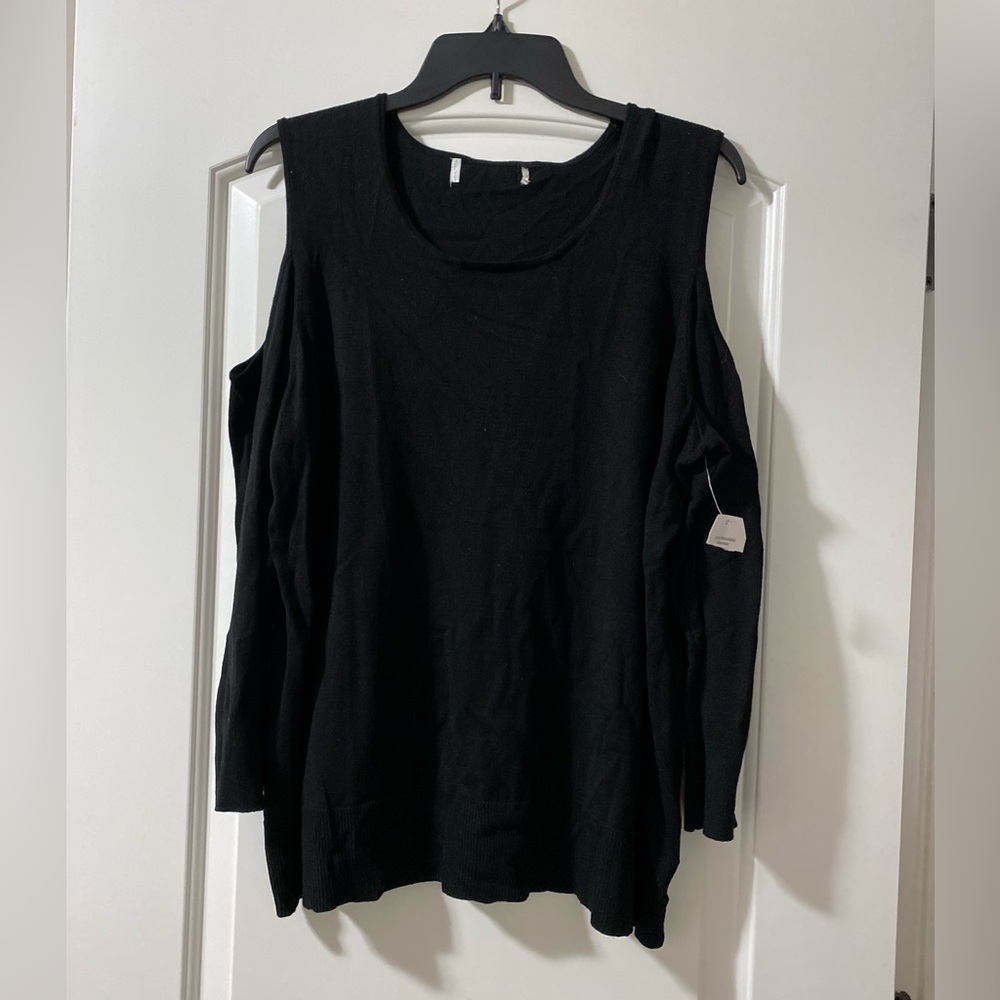 Open shoulder sweater